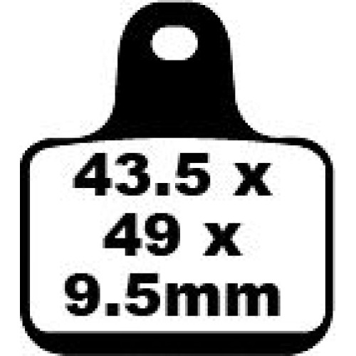 ТОРМОЗНЫЕ КОЛОДКИ Ebc (17210959) EPFA435/4HH EPFA-HH SERIES SINTERED METAL