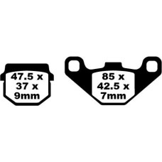 ТОРМОЗНЫЕ КОЛОДКИ Ebc (17210975) FA083HH FA-HH SERIES SINTERED METAL