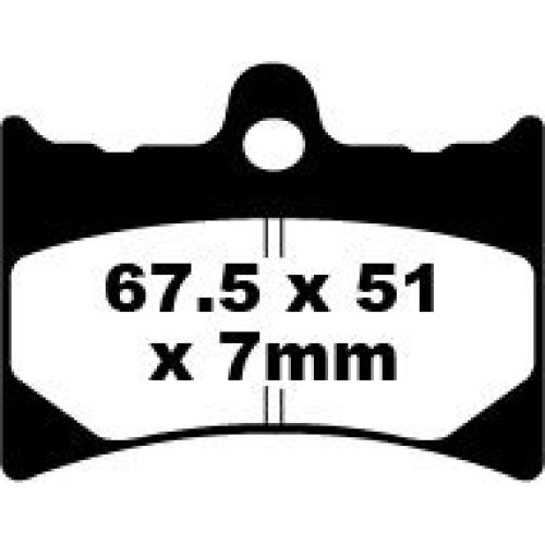 ТОРМОЗНЫЕ КОЛОДКИ Ebc (17210985) FA126HH FA-HH SERIES SINTERED METAL