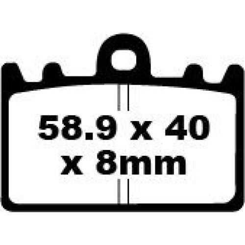 ТОРМОЗНЫЕ КОЛОДКИ Ebc (17210988) FA180HH FA-HH SERIES SINTERED METAL