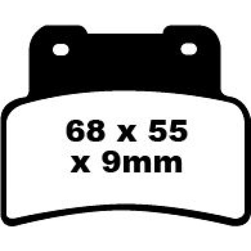 ТОРМОЗНЫЕ КОЛОДКИ Ebc (17210996) FA432HH FA-HH SERIES SINTERED METAL