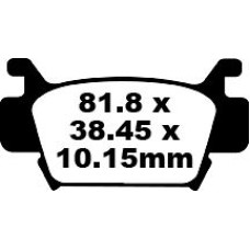 ТОРМОЗНЫЕ КОЛОДКИ Ebc (17211234) карбон FA410TT FA-TT SERIES FIBER