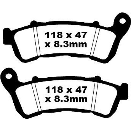 ТОРМОЗНЫЕ КОЛОДКИ Ebc (17211473) SFA388HH SFA-HH SERIES SINTERED METAL