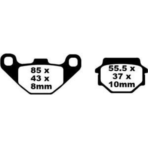 ТОРМОЗНЫЕ КОЛОДКИ Ebc (17211893) SINTERED SFA-HH SERIES SINTERED METAL