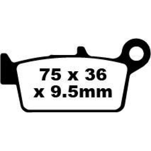 ТОРМОЗНЫЕ КОЛОДКИ Ebc (17211895) SINTERED SFA-HH SERIES SINTERED METAL