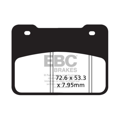 ТОРМОЗНЫЕ КОЛОДКИ Ebc (17211898) SINTERED SFA-HH SERIES SINTERED METAL
