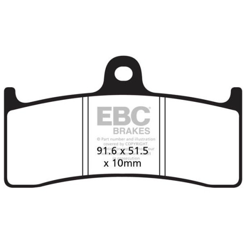 ТОРМОЗНЫЕ КОЛОДКИ Ebc (17211934) SINTER SPORT EPFA-HH SERIES SINTERED METAL