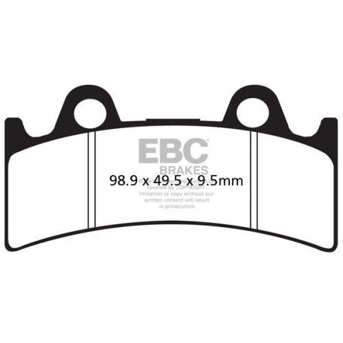 ТОРМОЗНЫЕ КОЛОДКИ Ebc (17211955) SINTER SPORT EPFA-HH SERIES SINTERED METAL