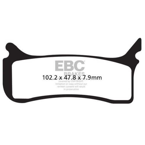 ТОРМОЗНЫЕ КОЛОДКИ Ebc (17211958) SINTER SPORT EPFA-HH SERIES SINTERED METAL