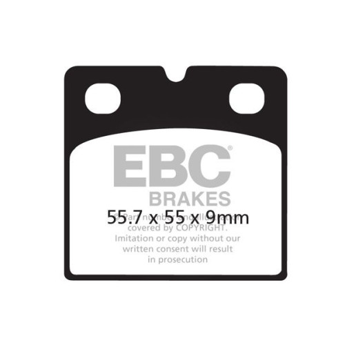 ТОРМОЗНЫЕ КОЛОДКИ Ebc (17211959) SEMI-SINTER TOURING FA-V SERIES SINTERED METAL/ORGANIC COMPOUND
