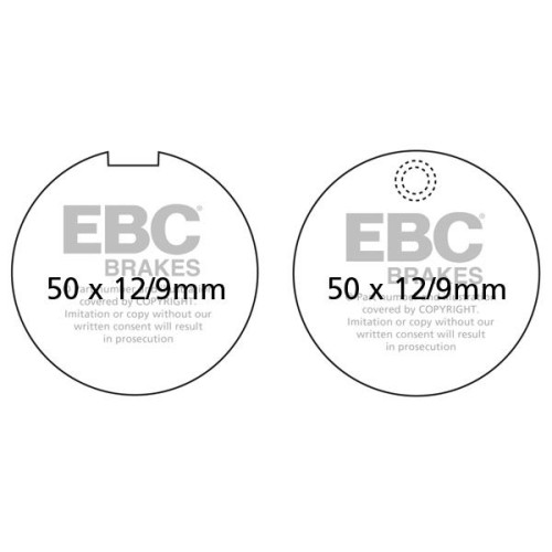 ТОРМОЗНЫЕ КОЛОДКИ Ebc (17211960) SINTER ROAD FA-HH SERIES SINTERED METAL