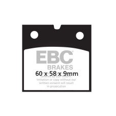 ТОРМОЗНЫЕ КОЛОДКИ Ebc (17211962) SEMI-SINTER TOURING FA-V SERIES SINTERED METAL/ORGANIC COMPOUND
