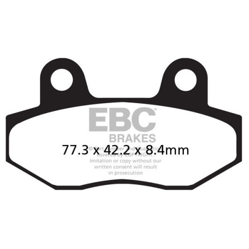 ТОРМОЗНЫЕ КОЛОДКИ Ebc (17211963) SINTER ROAD FA-HH SERIES SINTERED METAL