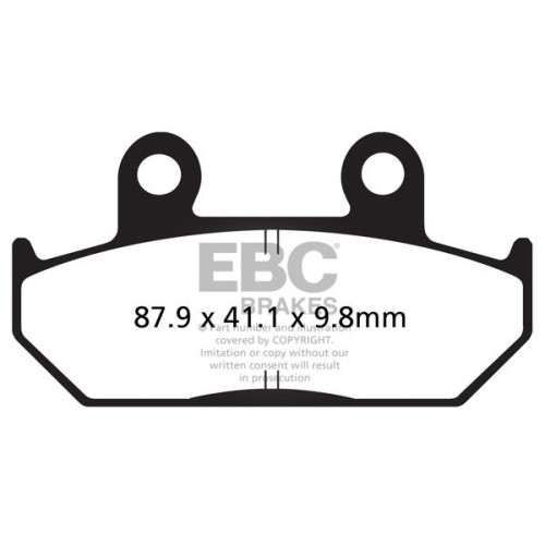 ТОРМОЗНЫЕ КОЛОДКИ Ebc (17211964) SEMI-SINTER TOURING FA-V SERIES SINTERED METAL/ORGANIC COMPOUND