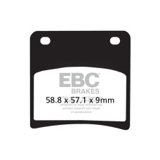ТОРМОЗНЫЕ КОЛОДКИ Ebc (17211966) SEMI-SINTER TOURING FA-V SERIES SINTERED METAL/ORGANIC COMPOUND