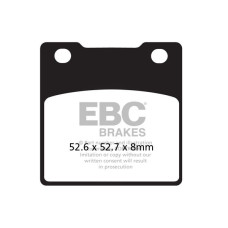 ТОРМОЗНЫЕ КОЛОДКИ Ebc (17211967) SEMI-SINTER TOURING FA-V SERIES SINTERED METAL/ORGANIC COMPOUND
