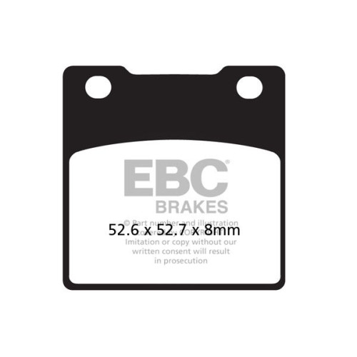 ТОРМОЗНЫЕ КОЛОДКИ Ebc (17211967) SEMI-SINTER TOURING FA-V SERIES SINTERED METAL/ORGANIC COMPOUND