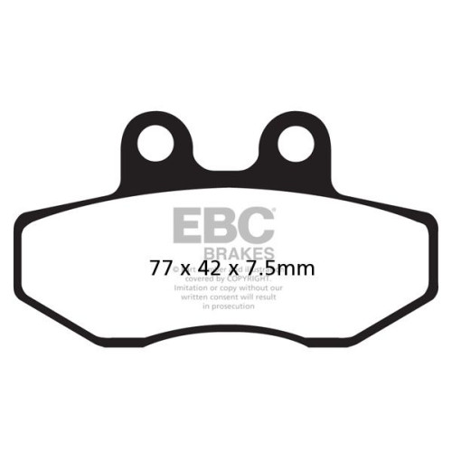 ТОРМОЗНЫЕ КОЛОДКИ Ebc (17211968) SINTER ROAD FA-HH SERIES SINTERED METAL