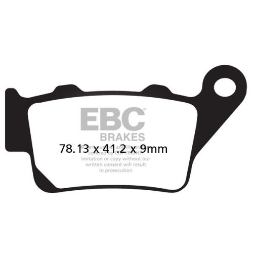 ТОРМОЗНЫЕ КОЛОДКИ Ebc (17211970) SEMI-SINTER TOURING FA-V SERIES SINTERED METAL/ORGANIC COMPOUND