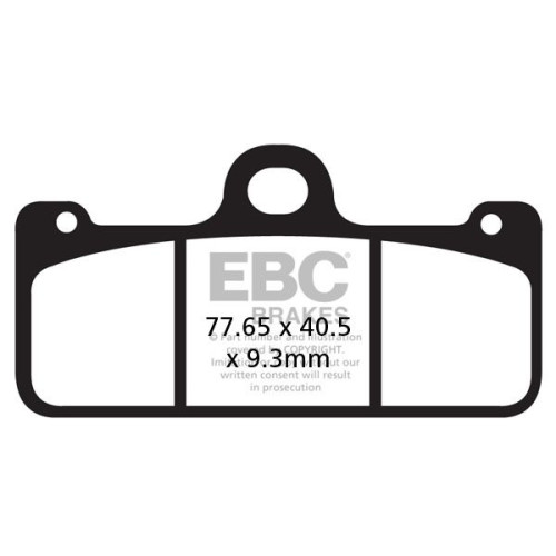 ТОРМОЗНЫЕ КОЛОДКИ Ebc (17211971) SINTER ROAD FA-HH SERIES SINTERED METAL