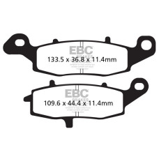 ТОРМОЗНЫЕ КОЛОДКИ Ebc (17211973) SEMI-SINTER TOURING FA-V SERIES SINTERED METAL/ORGANIC COMPOUND