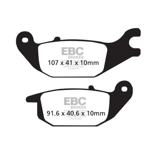 ТОРМОЗНЫЕ КОЛОДКИ Ebc (17211978) SINTER ROAD FA-HH SERIES SINTERED METAL