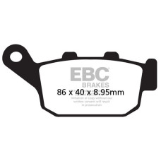 ТОРМОЗНЫЕ КОЛОДКИ Ebc (17211983) SEMI-SINTER TOURING FA-V SERIES SINTERED METAL/ORGANIC COMPOUND