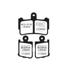 ТОРМОЗНЫЕ КОЛОДКИ Ebc (17211984) SINTER ROAD FA-HH SERIES SINTERED METAL
