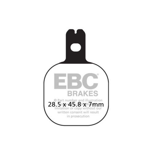 ТОРМОЗНЫЕ КОЛОДКИ Ebc (17211989) SINTER RACE GPFAX-HH SERIES SINTERED METAL