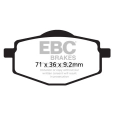 ТОРМОЗНЫЕ КОЛОДКИ Ebc (17212072) SINTER SFA-HH SERIES SINTERED METAL
