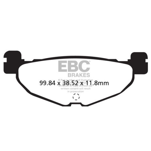 ТОРМОЗНЫЕ КОЛОДКИ Ebc (17212097) SINTER SFA-HH SERIES SINTERED METAL