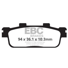 ТОРМОЗНЫЕ КОЛОДКИ Ebc (17212100) SINTER SFA-HH SERIES SINTERED METAL
