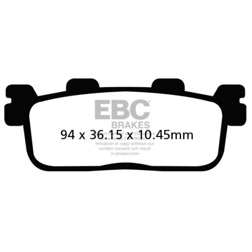 ТОРМОЗНЫЕ КОЛОДКИ Ebc (17212104) SINTER SFA-HH SERIES SINTERED METAL
