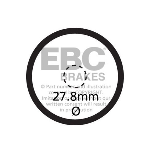 ТОРМОЗНЫЕ КОЛОДКИ Ebc (17212105) SEMI-SINTER SFA-V SERIES SINTERED METAL/ORGANIC COMPOUND