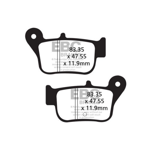 ТОРМОЗНЫЕ КОЛОДКИ Ebc (17212106) SINTER SFA-HH SERIES SINTERED METAL