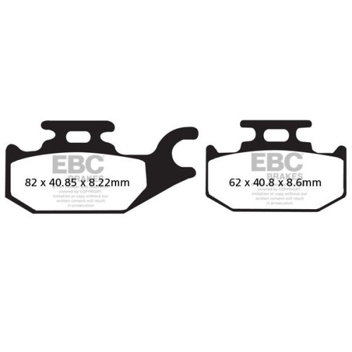 ТОРМОЗНЫЕ КОЛОДКИ Ebc (17212107) SINTER SFA-HH SERIES SINTERED METAL