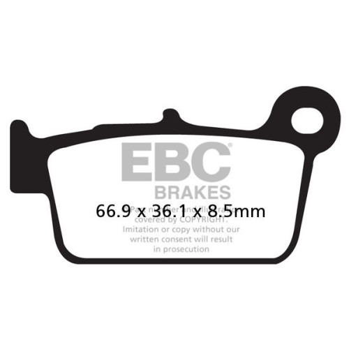 ТОРМОЗНЫЕ КОЛОДКИ Ebc (17212160) ATV SINTER /MX FA-R SERIES SINTERED METAL
