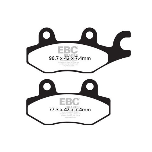 ТОРМОЗНЫЕ КОЛОДКИ Ebc (17212233) SINTER ROAD FA-HH SERIES SINTERED METAL