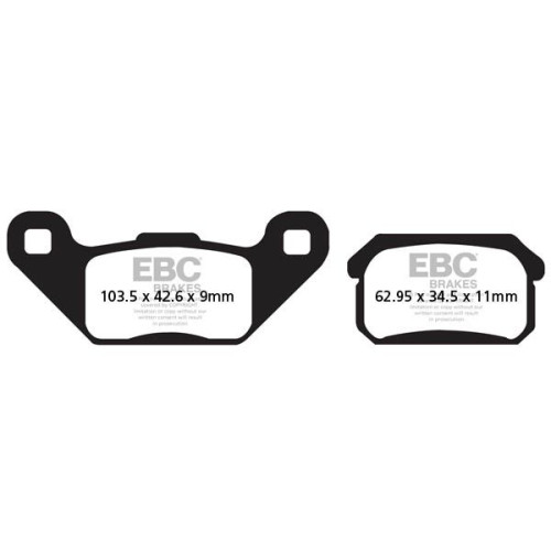 ТОРМОЗНЫЕ КОЛОДКИ Ebc (17212235) ATV SINTER /MX FA-R SERIES SINTERED METAL ТОРМОЗНЫЕ КОЛОДКИ Ebc (17212235) ATV SINTER /MX FA-R SERIES SINTERED METAL