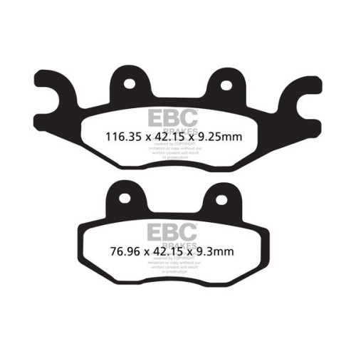 ТОРМОЗНЫЕ КОЛОДКИ Ebc (17212240) ATV SINTER /MX FA-R SERIES SINTERED METAL