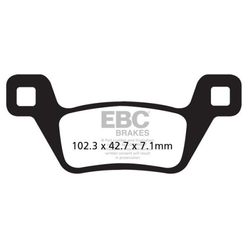 ТОРМОЗНЫЕ КОЛОДКИ Ebc (17212241) ATV SINTER /MX FA-R SERIES SINTERED METAL ТОРМОЗНЫЕ КОЛОДКИ Ebc (17212241) ATV SINTER /MX FA-R SERIES SINTERED METAL