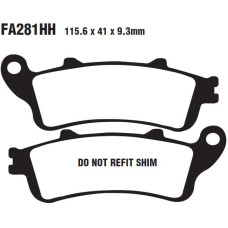 ТОРМОЗНЫЕ КОЛОДКИ Ebc (17212423) SINTER FA-HH SERIES SINTERED METAL