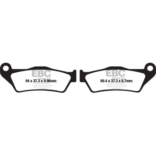 ТОРМОЗНЫЕ КОЛОДКИ Ebc (17212425) SINTER FA-HH SERIES SINTERED METAL