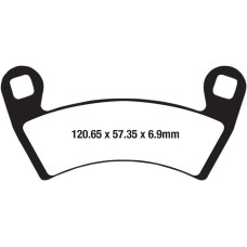 ТОРМОЗНЫЕ КОЛОДКИ Ebc (17212517) SINTER OFFROAD FA-R SERIES SINTERED METAL