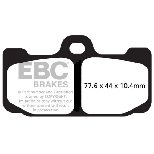 ТОРМОЗНЫЕ КОЛОДКИ Ebc (17212549) SINTER RACE GPFAX-HH SERIES SINTERED METAL