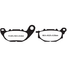 ТОРМОЗНЫЕ КОЛОДКИ Ebc (17212550) SINTER RACE GPFAX-HH SERIES SINTERED METAL