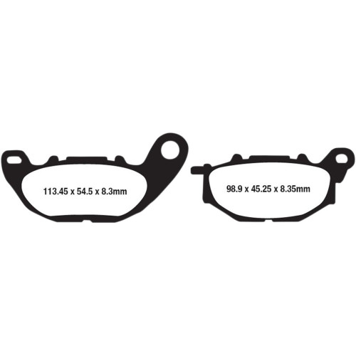 ТОРМОЗНЫЕ КОЛОДКИ Ebc (17212550) SINTER RACE GPFAX-HH SERIES SINTERED METAL