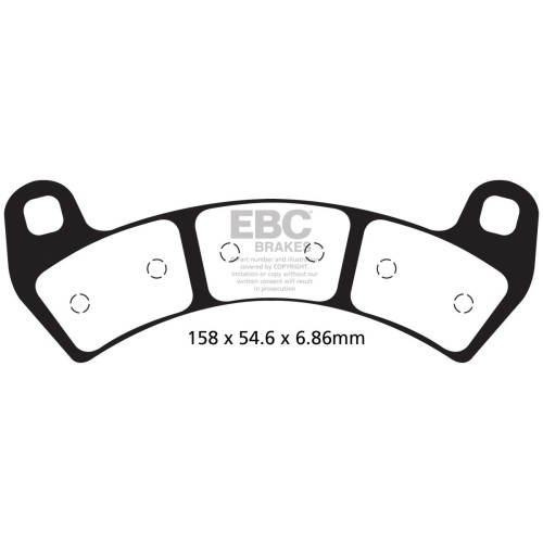 ТОРМОЗНЫЕ КОЛОДКИ Ebc (17212579) SINTER OFFROAD MXS-SERIES SINTERED METAL