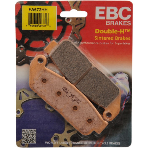 ТОРМОЗНЫЕ КОЛОДКИ Ebc (17212781) SINT FA672HH FA-HH SERIES SINTERED METAL