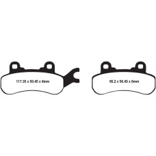 ТОРМОЗНЫЕ КОЛОДКИ Ebc (17212791) SINT FA682R FA-R SERIES SINTERED METAL